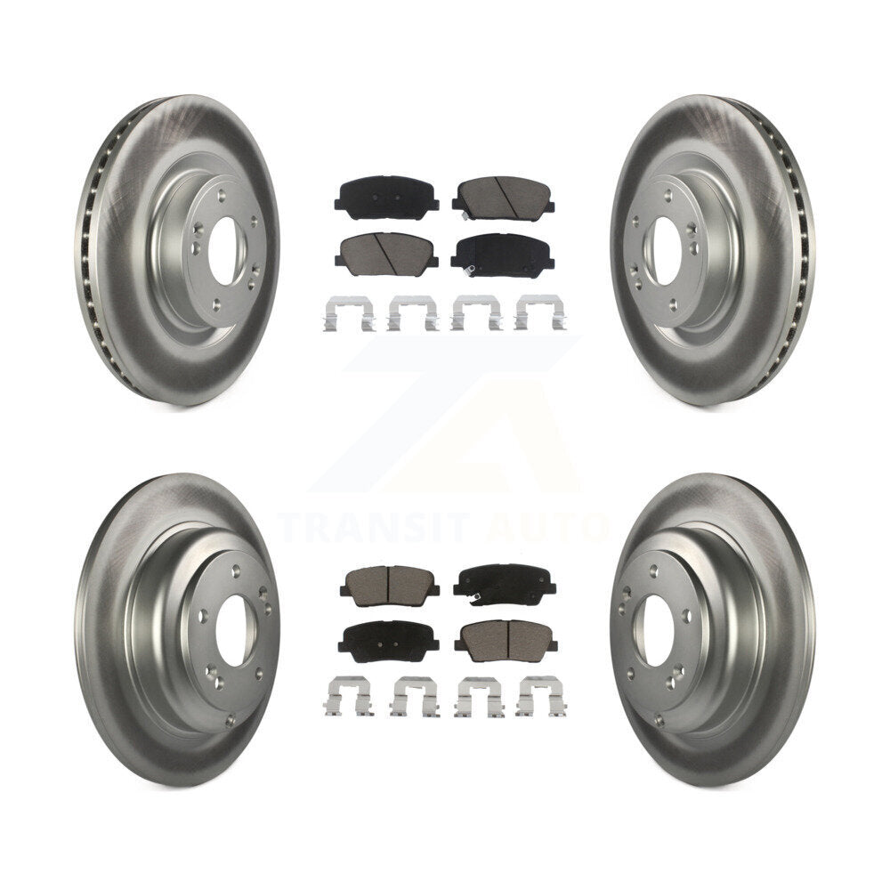 Transit Auto KGC-100841 Disc Brake Kit for 2010-2016 Hyundai Genesis Coupe - Front and Rear