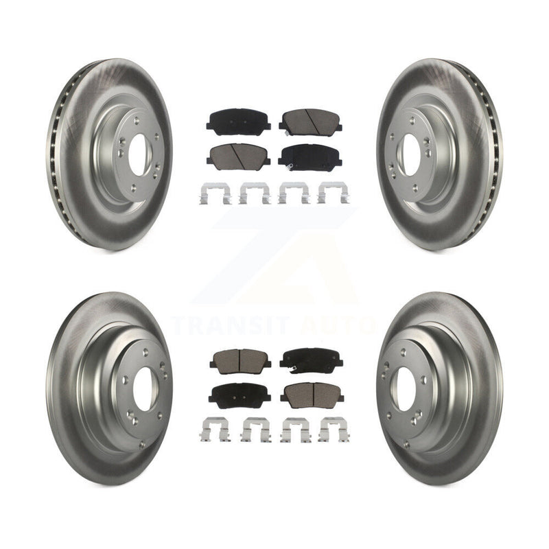 Transit Auto KGC-100841 Disc Brake Kit for 2010-2016 Hyundai Genesis Coupe - Front and Rear