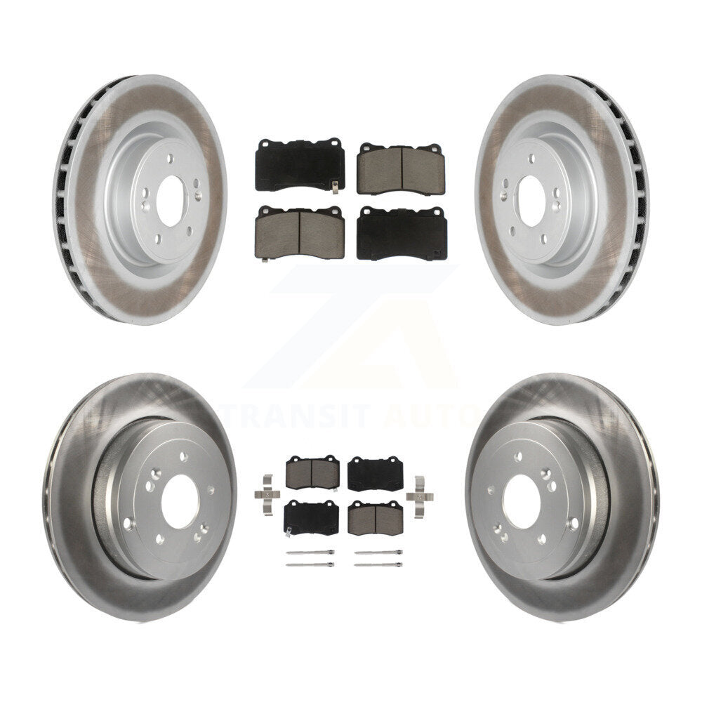 Transit Auto KGC-100842 Disc Brake Kit for 2010-2016 Hyundai Genesis Coupe - Front and Rear