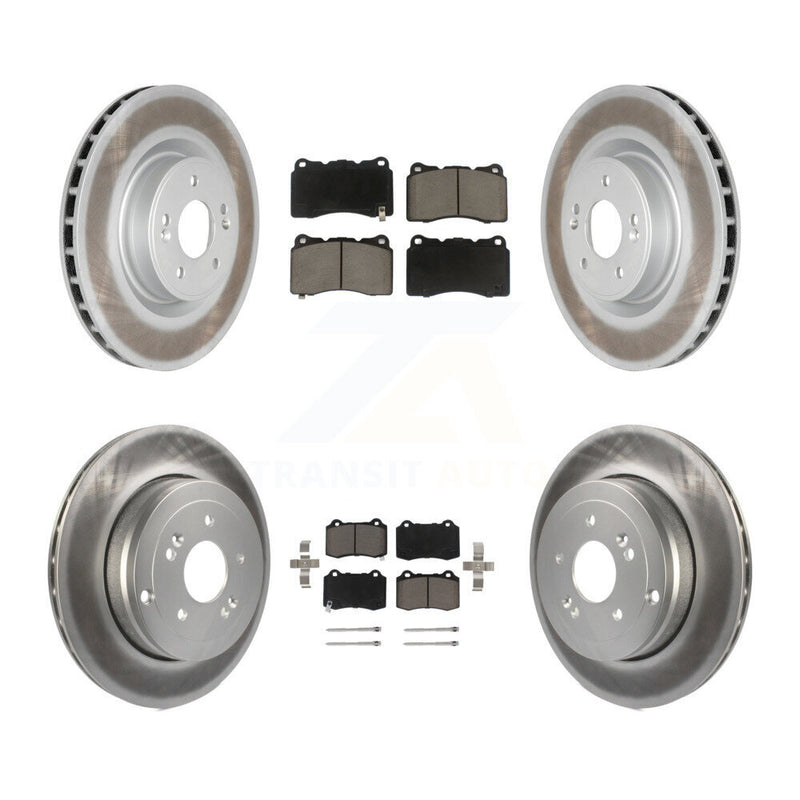 Transit Auto KGC-100842 Disc Brake Kit for 2010-2016 Hyundai Genesis Coupe - Front and Rear