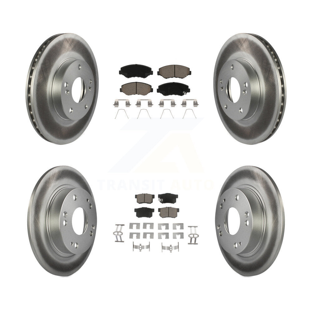 Transit Auto KGC-100856 Disc Brake Kit for 2013-2015 Honda Civic, Acura ILX - Front and Rear