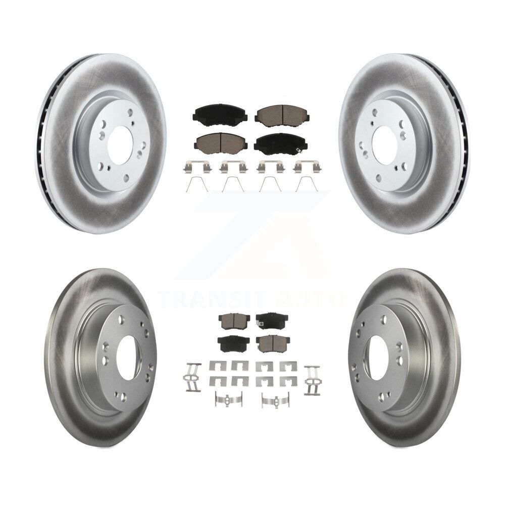Transit Auto KGC-100857 Disc Brake Kit for 2012-2015 Acura ILX, Honda Civic - Front and Rear