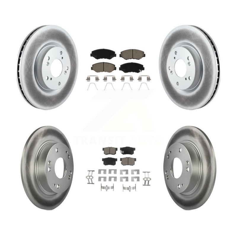 Transit Auto KGC-100857 Disc Brake Kit for 2012-2015 Acura ILX, Honda Civic - Front and Rear