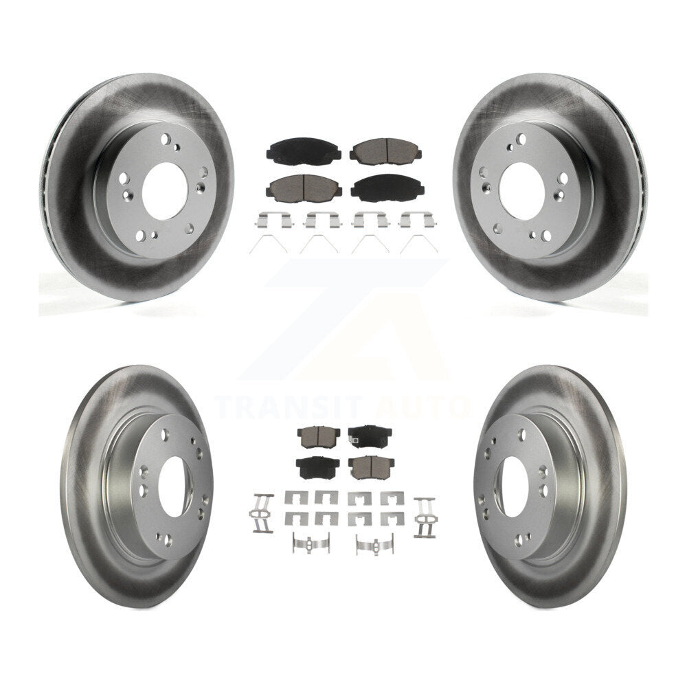 Transit Auto KGC-100858 Disc Brake Kit for 2012-2014 Honda Civic - Front and Rear