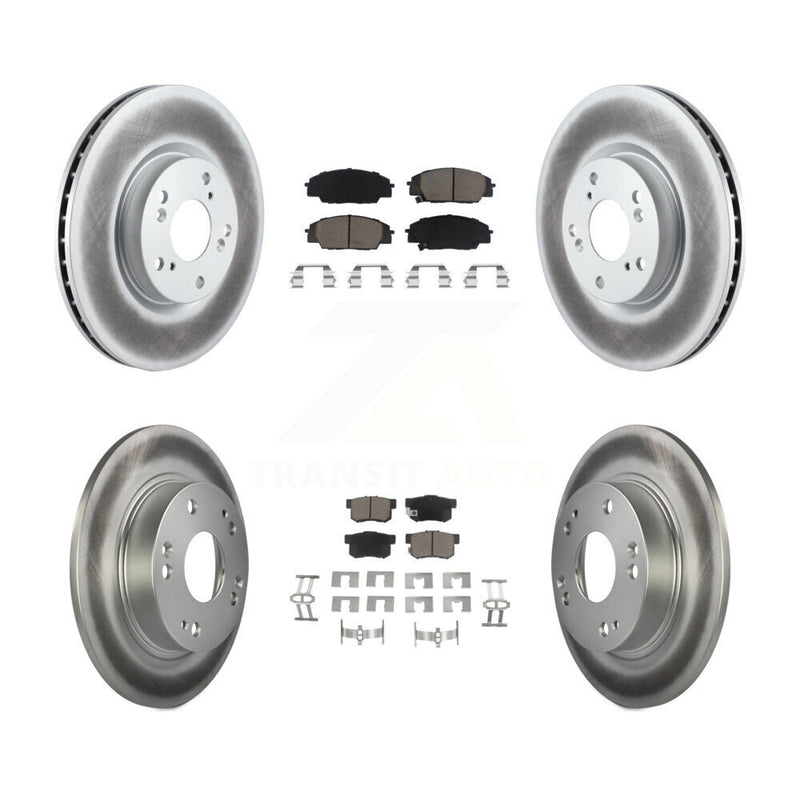 Transit Auto KGC-100865 Disc Brake Kit for 2006-2011 Acura CSX, Honda Civic - Front and Rear