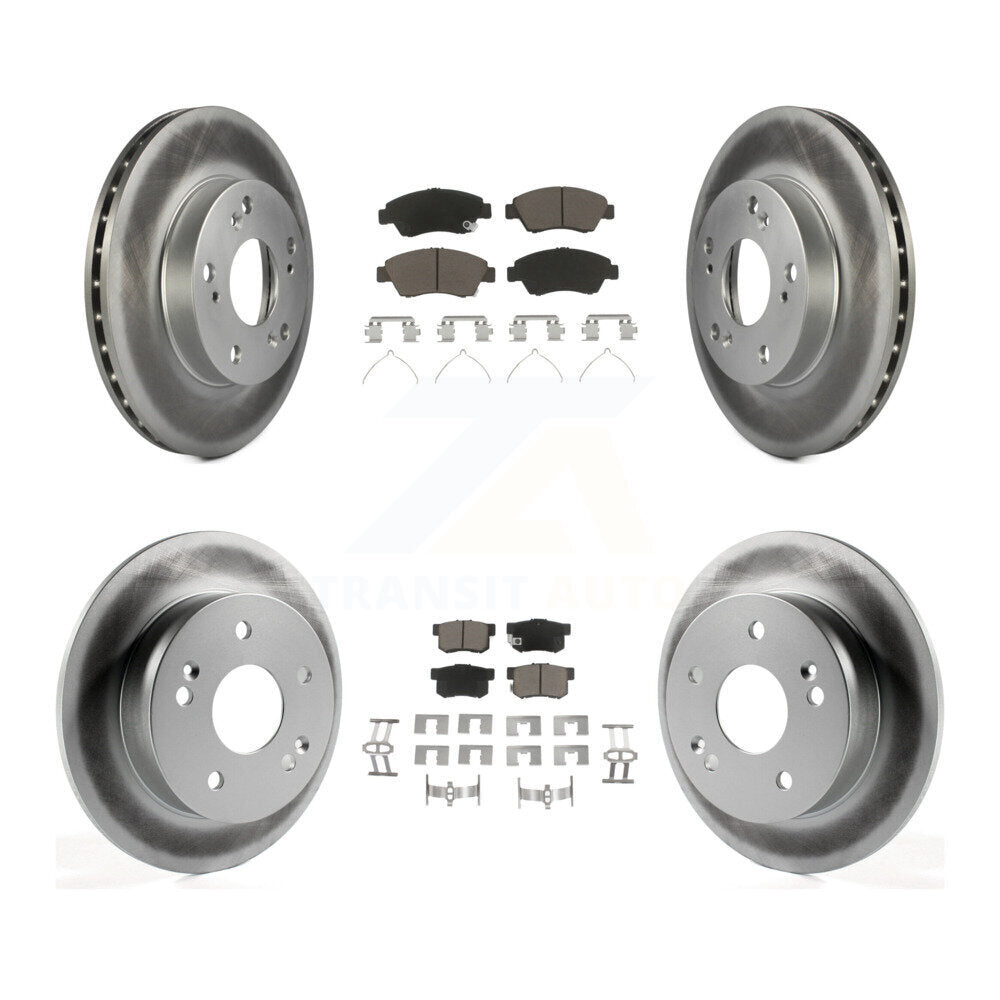 Transit Auto KGC-100868 Disc Brake Kit for 2002-2006 Honda Civic, Acura RSX - Front and Rear