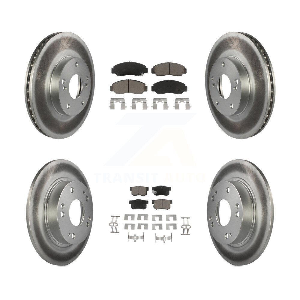 Transit Auto KGC-100870 Disc Brake Kit for 2006-2011 Acura CSX - Front and Rear