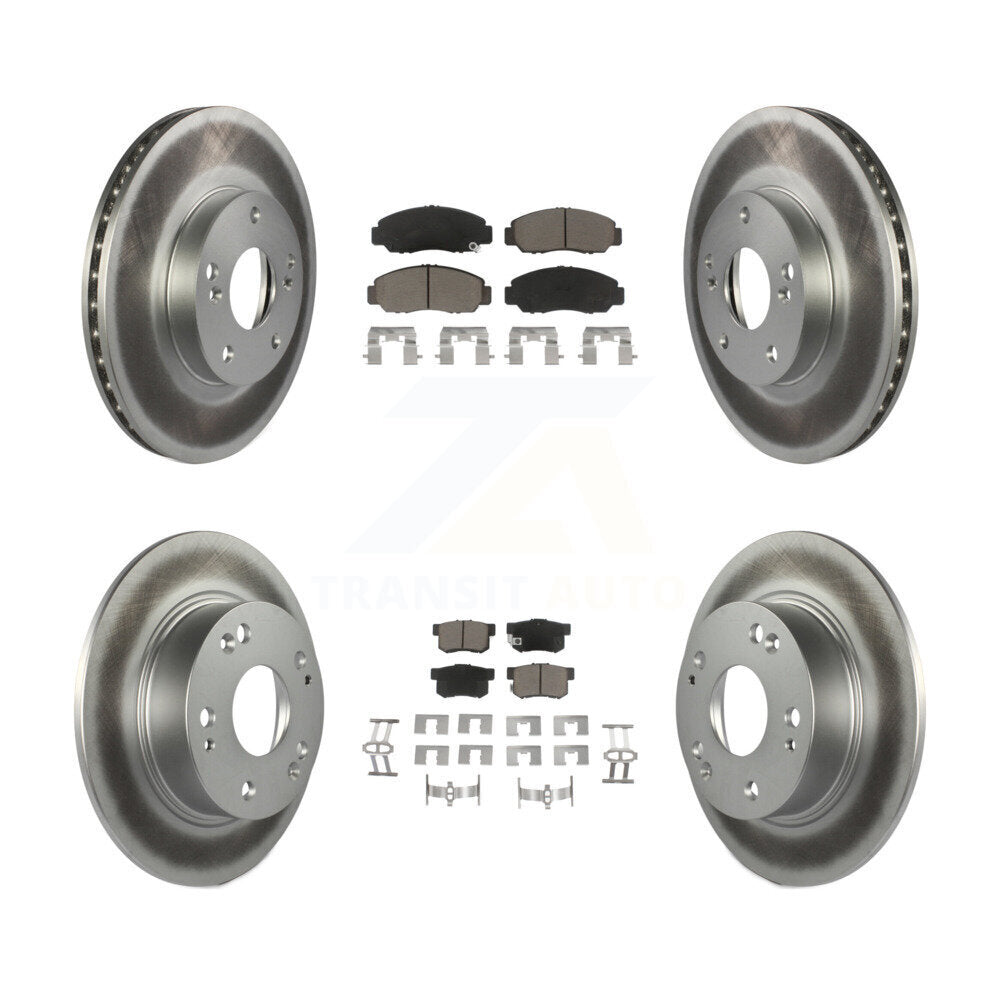 Transit Auto KGC-100873 Disc Brake Kit for 2003-2007 Honda Accord - Front and Rear