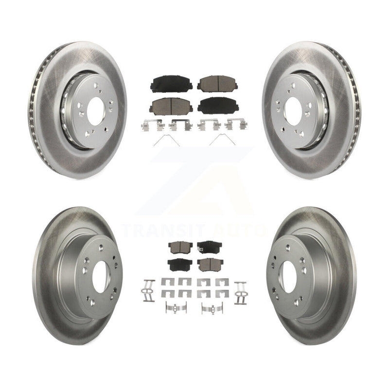 Transit Auto KGC-100876 Disc Brake Kit for 2016 Acura ILX - Front and Rear