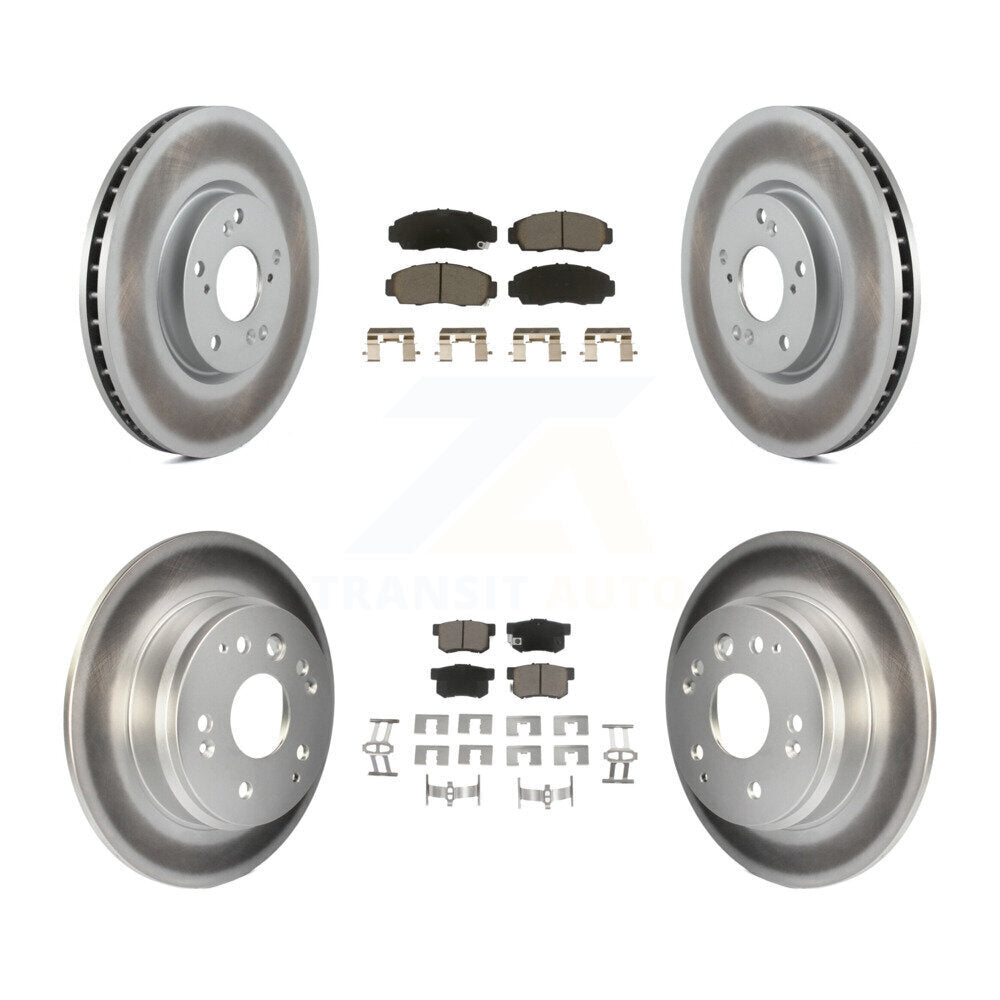 Transit Auto KGC-100877 Disc Brake Kit for 2004-2005 Acura TL - Front and Rear
