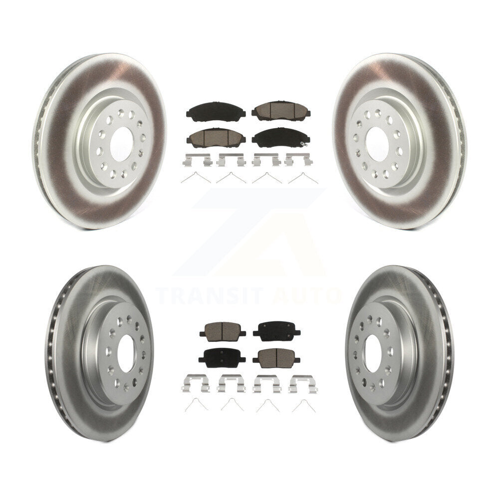 Transit Auto KGC-100885 Disc Brake Kit for 2017-2020 Cadillac XT6, Buick Enclave, Cadillac XT5 - Front and Rear