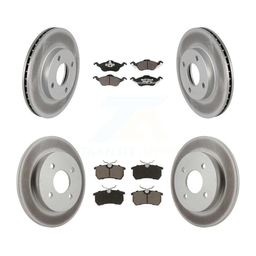 Transit Auto KGC-100887 Disc Brake Kit for 2000-2004 Ford Focus - Front and Rear