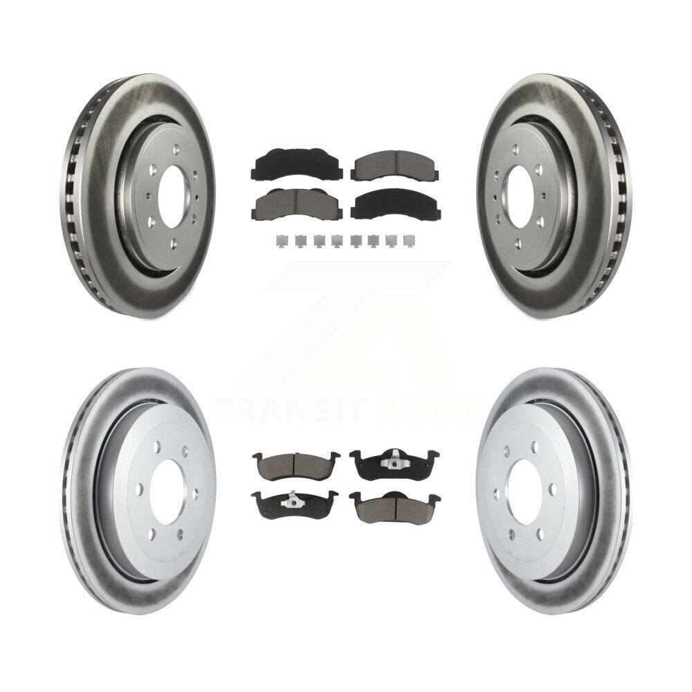 Transit Auto KGC-100898 Disc Brake Kit for 2010-2017 Ford Expedition, Lincoln Navigator - Front and Rear