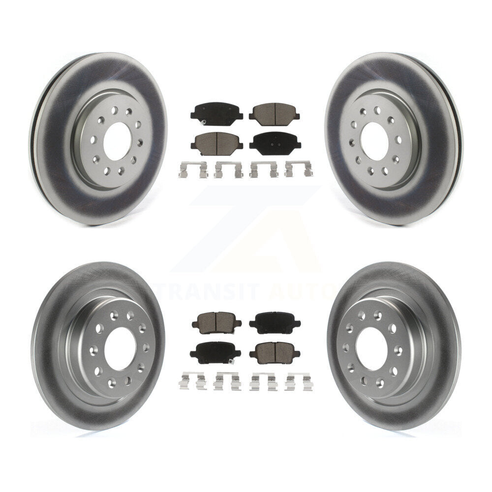 Transit Auto KGC-100902 Disc Brake Kit for 2017-2020 Buick Regal TourX, Chevrolet Equinox and More - Front and Rear