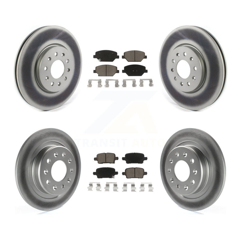 Transit Auto KGC-100902 Disc Brake Kit for 2017-2020 Buick Regal TourX, Chevrolet Equinox and More - Front and Rear