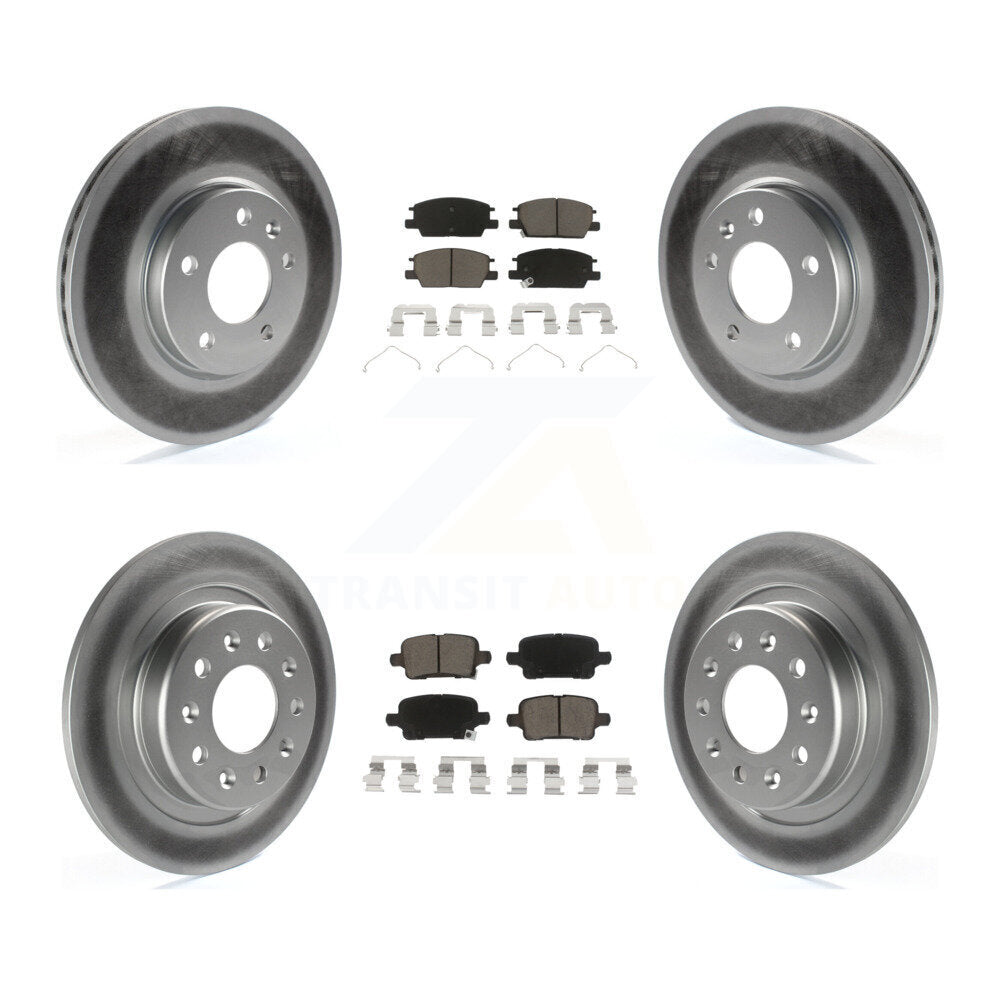 Transit Auto KGC-100903 Disc Brake Kit for 2016-2020 Chevrolet Equinox, GMC Terrain and More - Front and Rear