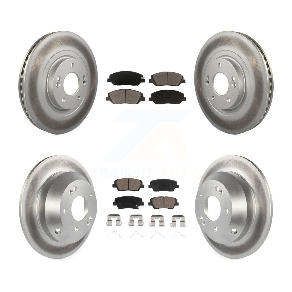 Transit Auto KGC-100942 Disc Brake Kit for 2017-2019 Hyundai Santa Fe, Hyundai Santa Fe XL - Front and Rear