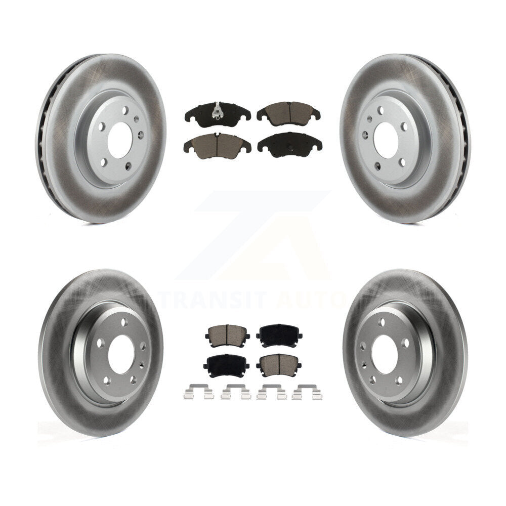Transit Auto KGC-100954 Disc Brake Kit for 2013 Audi A4 allroad - Front and Rear