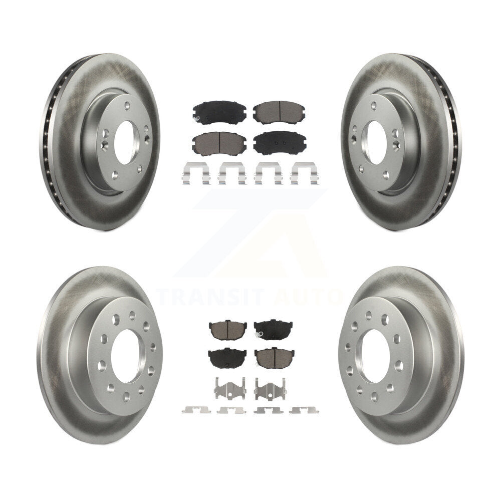 Transit Auto KGC-100958 Disc Brake Kit for 2003-2008 Hyundai Tiburon - Front and Rear