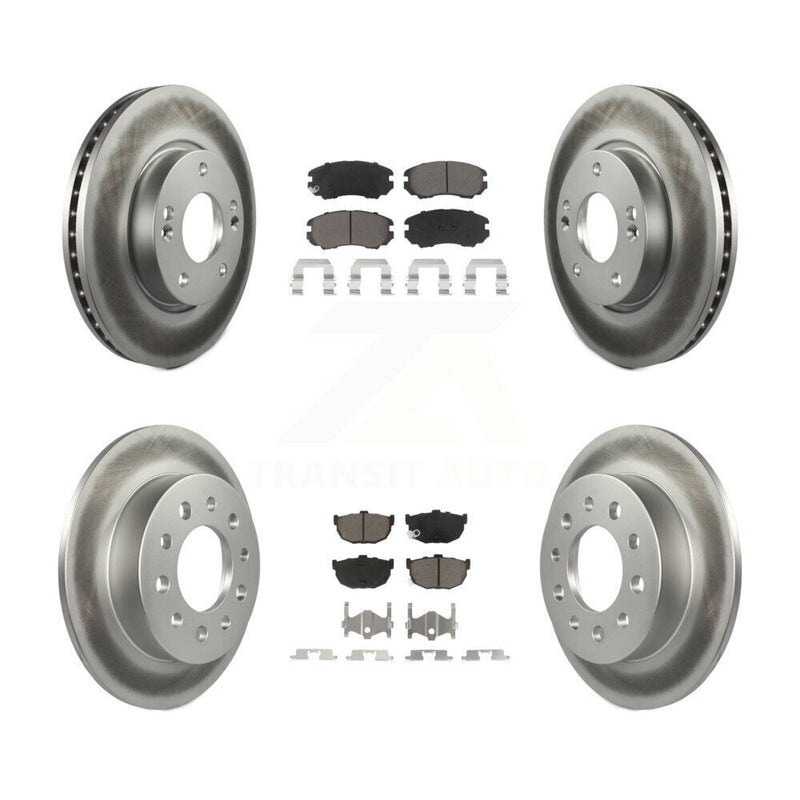 Transit Auto KGC-100958 Disc Brake Kit for 2003-2008 Hyundai Tiburon - Front and Rear