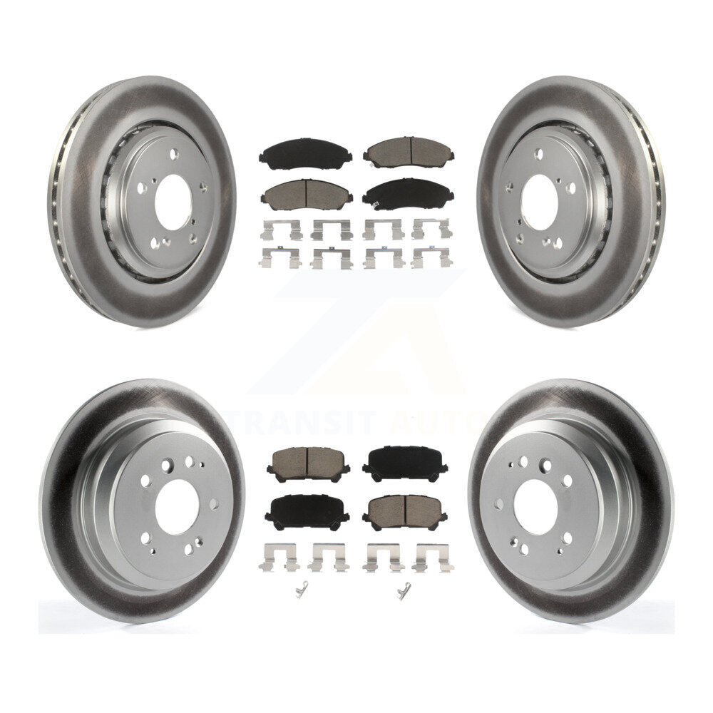 Transit Auto KGC-100966 Disc Brake Kit for 2016-2024 Honda Ridgeline, Honda Pilot - Front and Rear