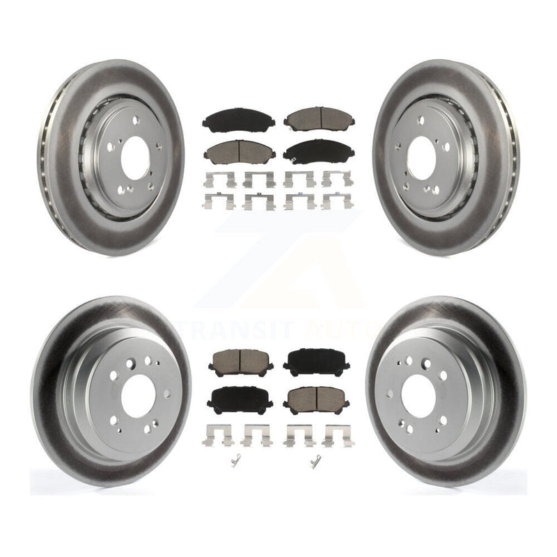 Transit Auto KGC-100966 Disc Brake Kit for 2016-2024 Honda Ridgeline, Honda Pilot - Front and Rear
