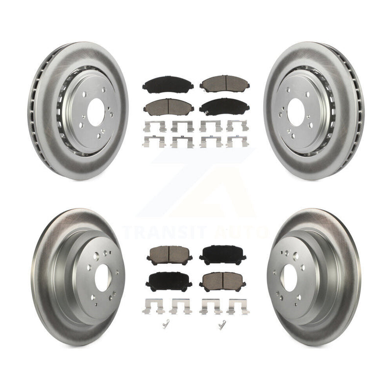 Transit Auto KGC-100968 Disc Brake Kit for 2014-2016 Acura MDX - Front and Rear