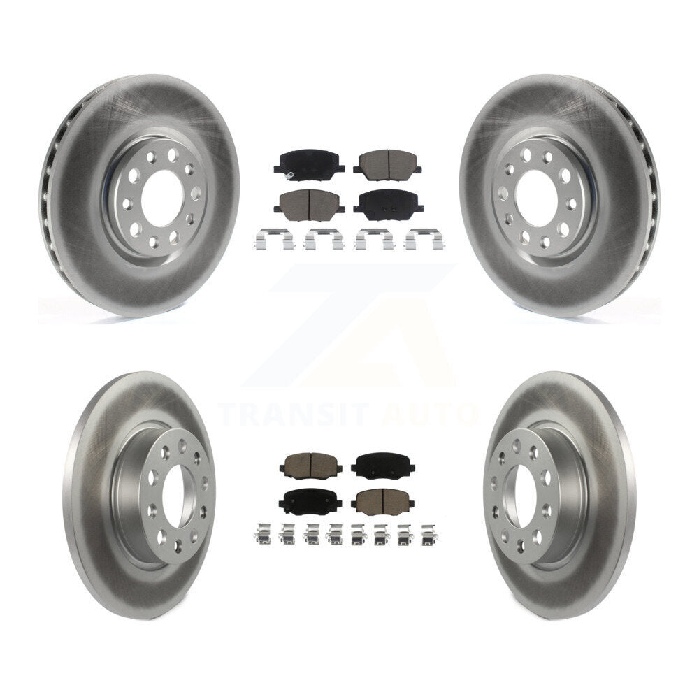 Transit Auto KGC-100971 Disc Brake Kit for 2015-2022 Fiat 500X, Jeep Renegade - Front and Rear