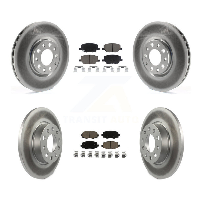 Transit Auto KGC-100971 Disc Brake Kit for 2015-2022 Fiat 500X, Jeep Renegade - Front and Rear