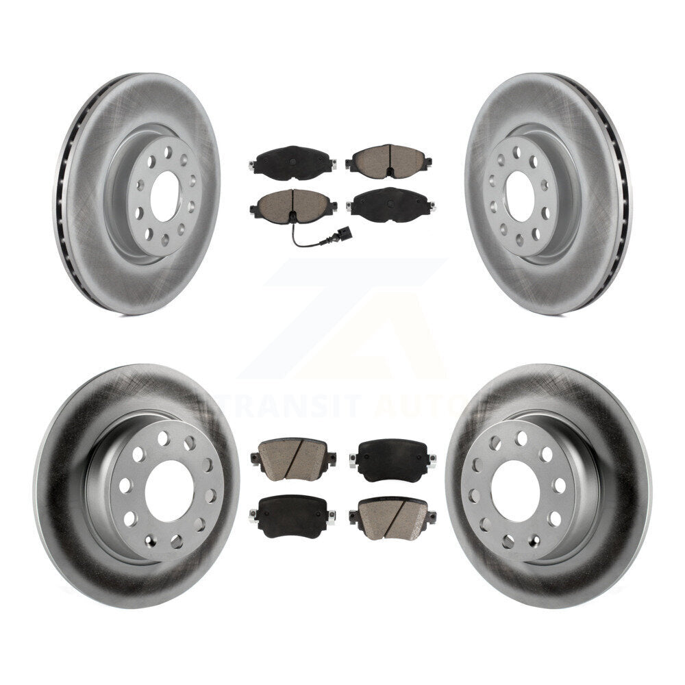 Transit Auto KGC-100978 Disc Brake Kit for 2015-2022 Volkswagen Passat, Volkswagen Golf Alltrack and More - Front and Rear