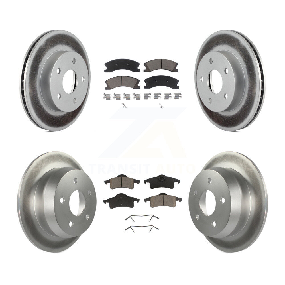Transit Auto KGC-100985 Disc Brake Kit for 1999-2004 Jeep Grand Cherokee - Front and Rear