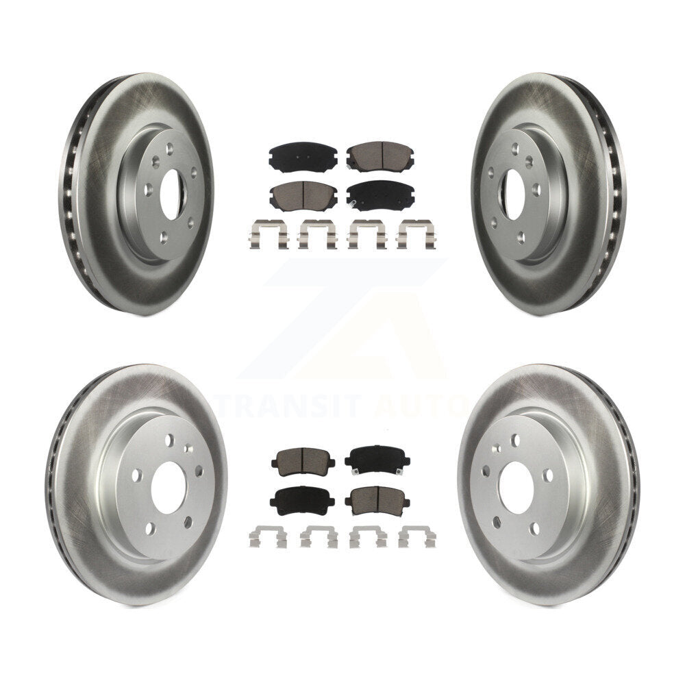 Transit Auto KGC-101001 Disc Brake Kit for 2010-2020 Chevrolet Malibu Limited, Chevrolet Impala and More - Front and Rear
