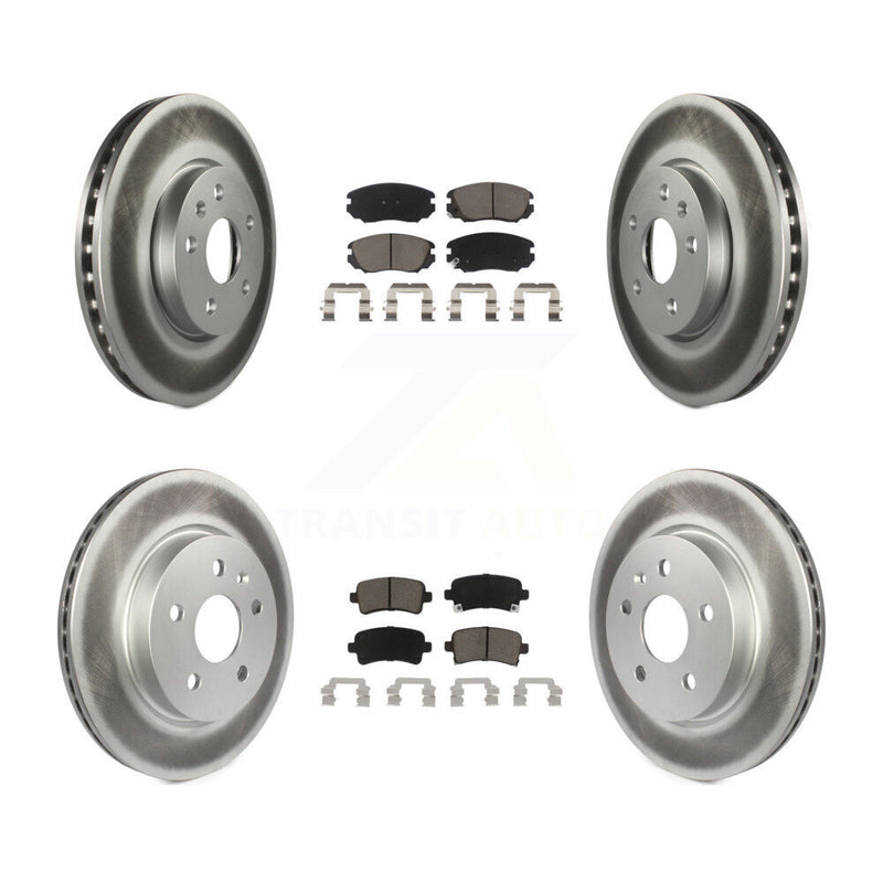 Transit Auto KGC-101001 Disc Brake Kit for 2010-2020 Chevrolet Malibu Limited, Chevrolet Impala and More - Front and Rear