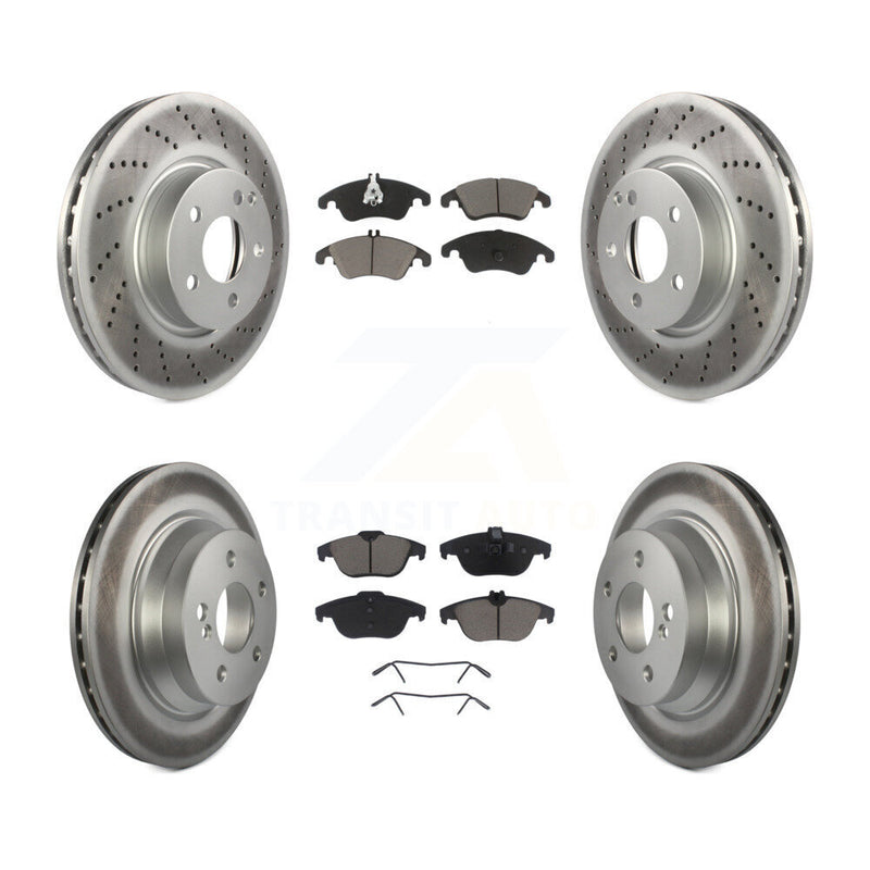 Transit Auto KGC-101020 Disc Brake Kit for 2015 Mercedes-Benz E400 - Front and Rear