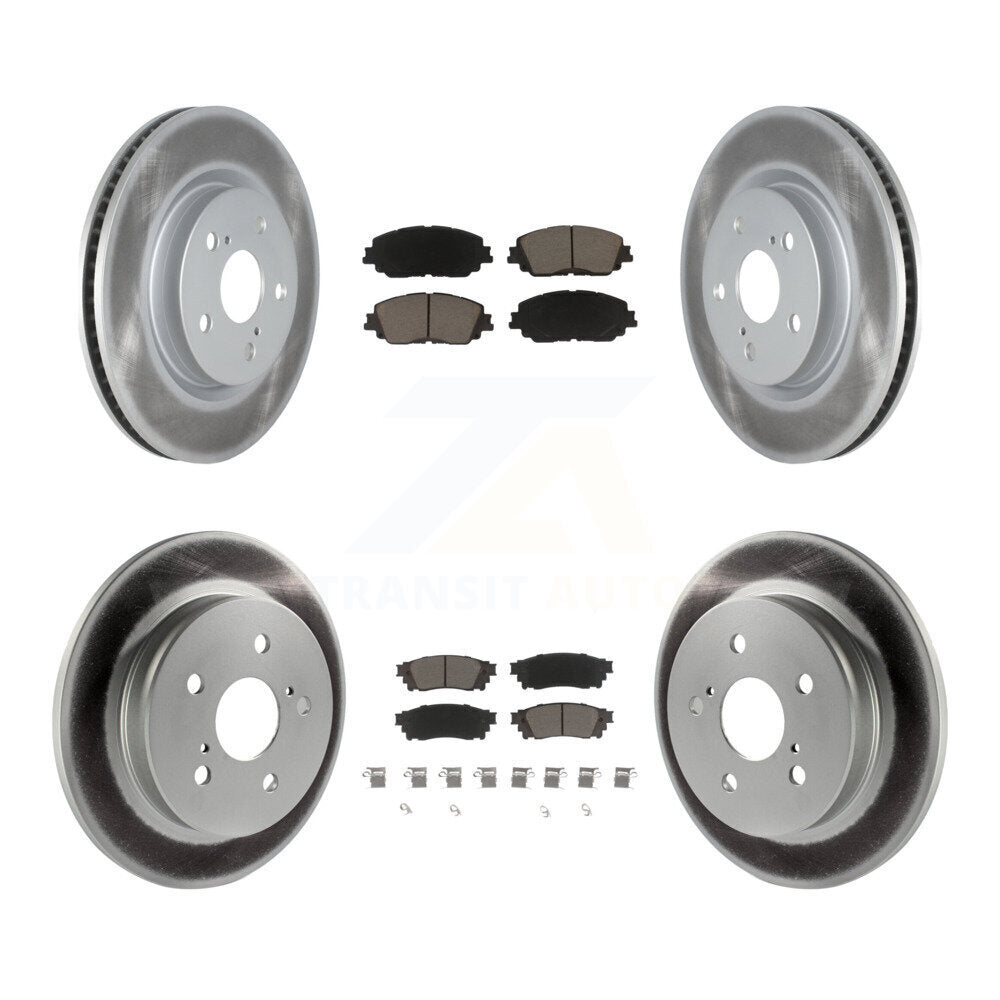 Transit Auto KGC-101027 Disc Brake Kit for 2018-2024 Toyota Camry, Lexus ES300h and More - Front and Rear