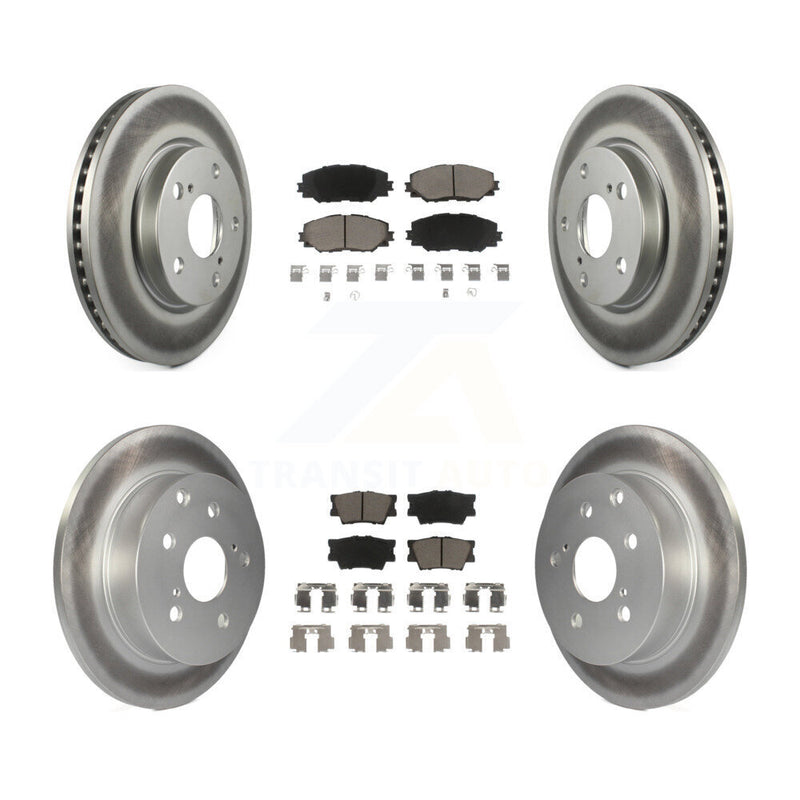 Transit Auto KGC-101028 Disc Brake Kit for 2006-2018 Toyota RAV4, Lexus HS250h - Front and Rear