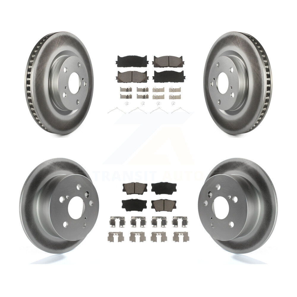 Transit Auto KGC-101030 Disc Brake Kit for 2007-2012 Toyota Avalon, Lexus ES350, Toyota Camry - Front and Rear