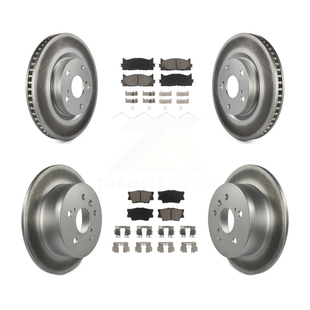 Transit Auto KGC-101031 Disc Brake Kit for 2012-2018 Lexus ES300h, Lexus ES350 and More - Front and Rear