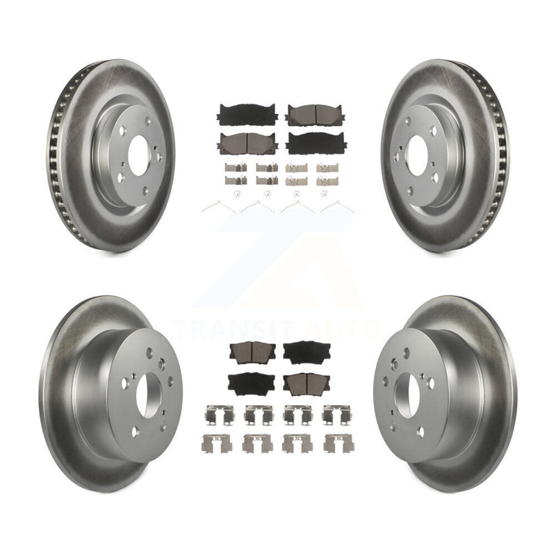 Transit Auto KGC-101031 Disc Brake Kit for 2012-2018 Lexus ES300h, Lexus ES350 and More - Front and Rear