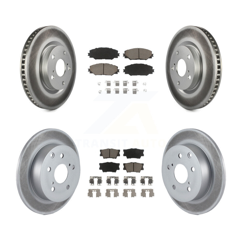 Transit Auto KGC-101033 Disc Brake Kit for 2009-2013 Pontiac Vibe, Toyota Matrix - Front and Rear