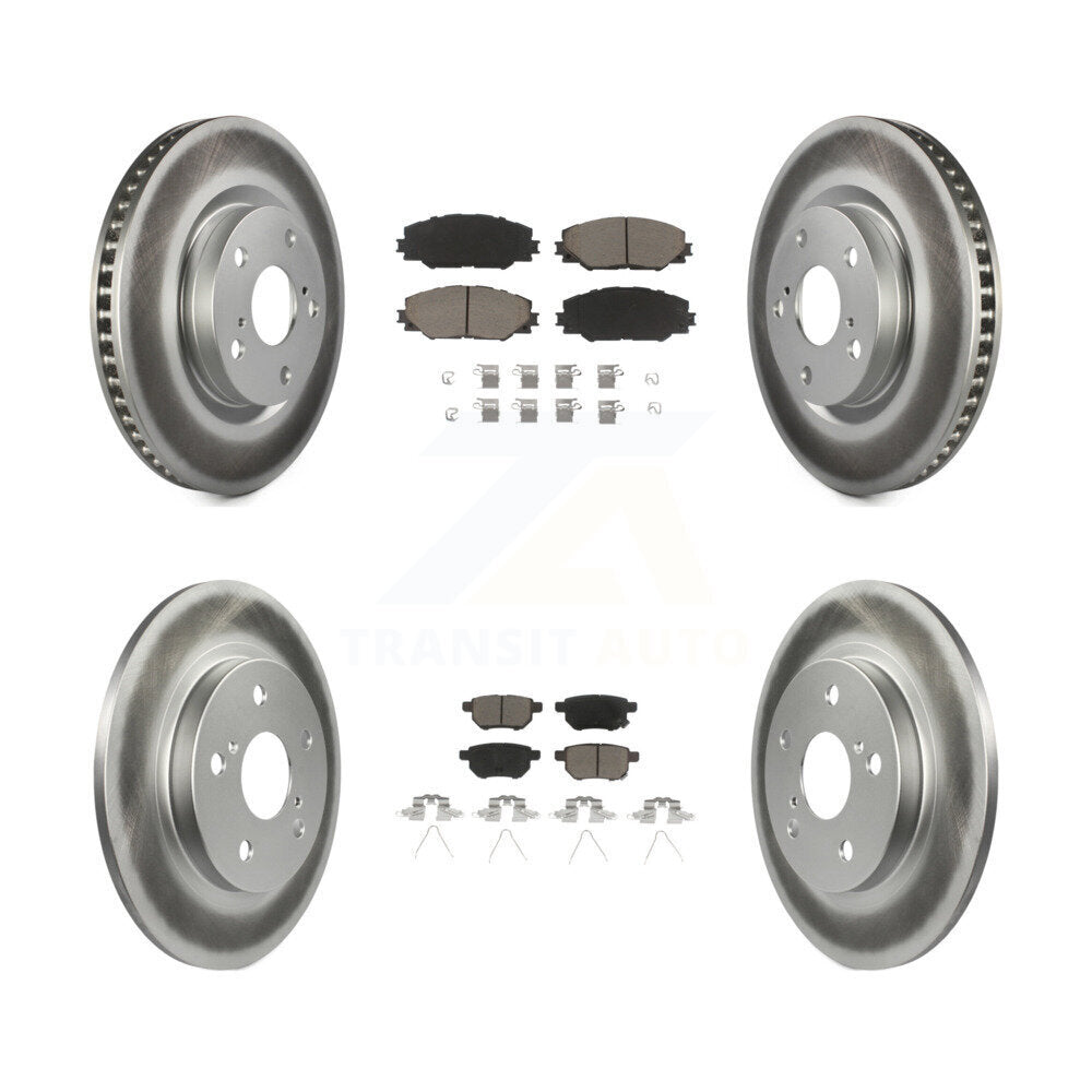 Transit Auto KGC-101034 Disc Brake Kit for 2009-2018 Toyota Corolla iM, Scion iM and More - Front and Rear