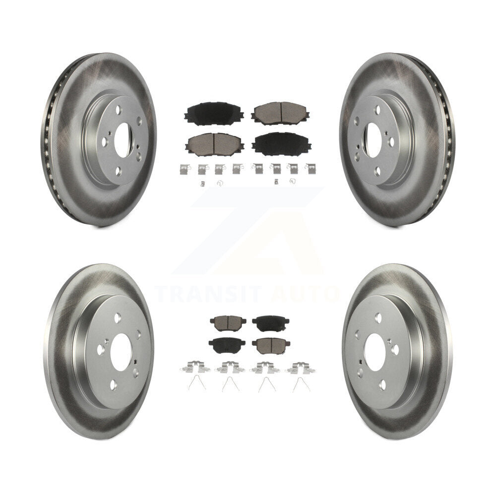 Transit Auto KGC-101035 Disc Brake Kit for 2009-2019 Toyota Corolla, Toyota Matrix, Pontiac Vibe - Front and Rear