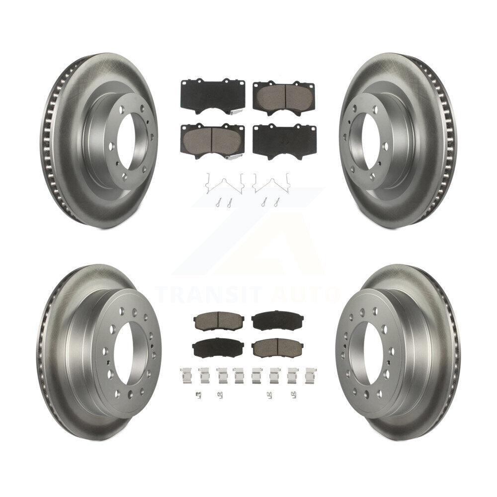 Transit Auto KGC-101040 Disc Brake Kit for 2010-2023 Lexus GX460, Toyota 4Runner - Front and Rear