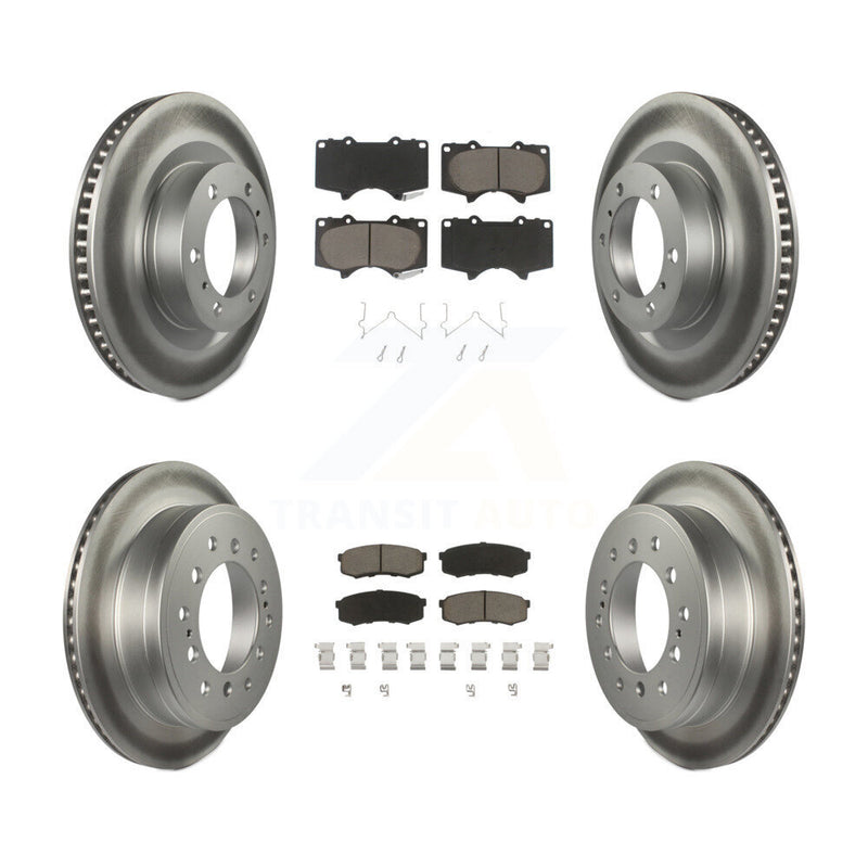 Transit Auto KGC-101040 Disc Brake Kit for 2010-2023 Lexus GX460, Toyota 4Runner - Front and Rear