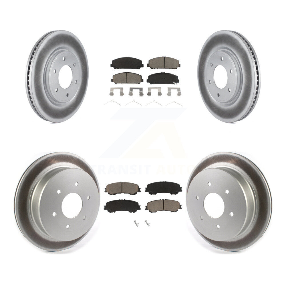 Transit Auto KGC-101045 Disc Brake Kit for 2017-2023 Nissan TITAN - Front and Rear