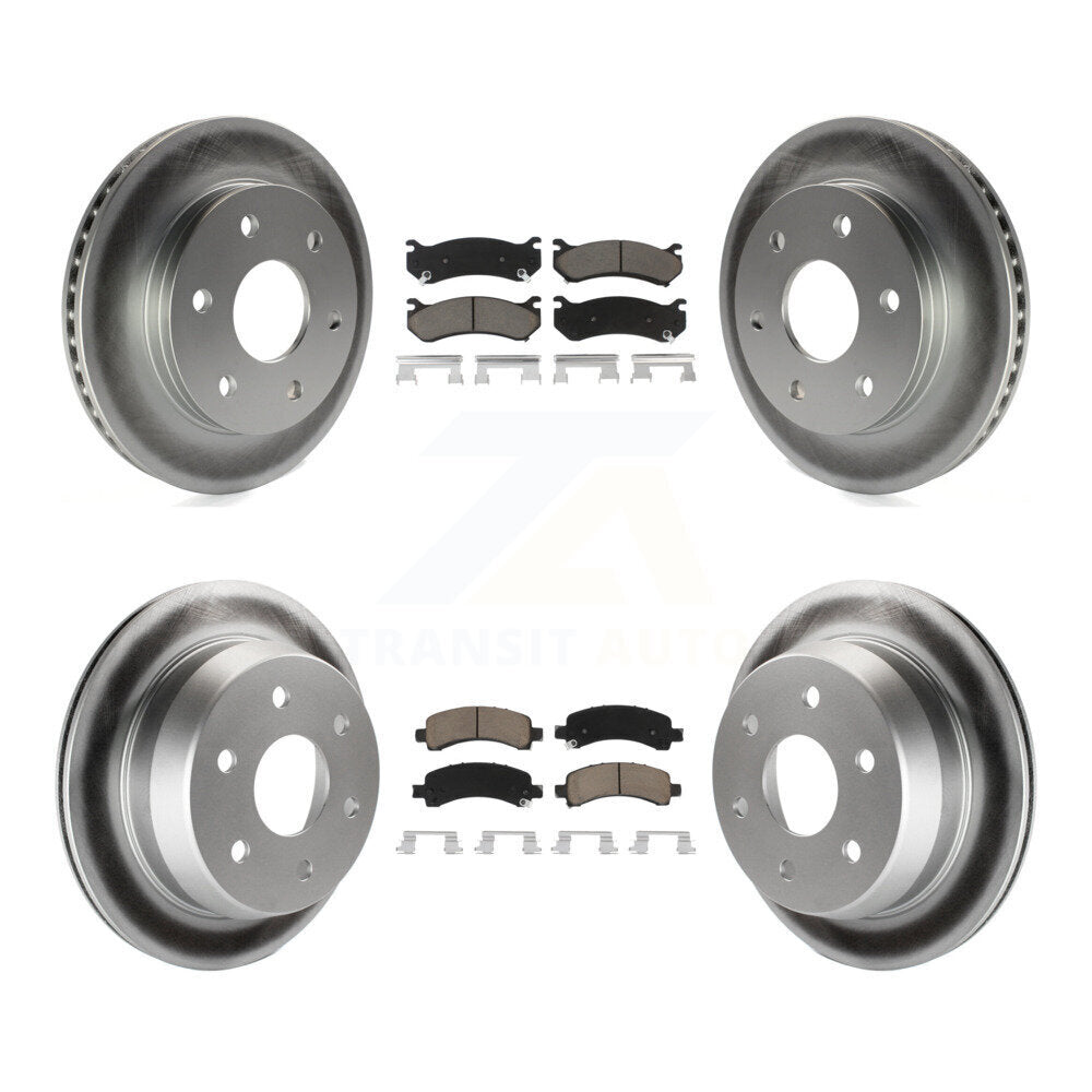 Transit Auto KGC-101076 Disc Brake Kit for 2002 Chevrolet Avalanche 1500 - Front and Rear