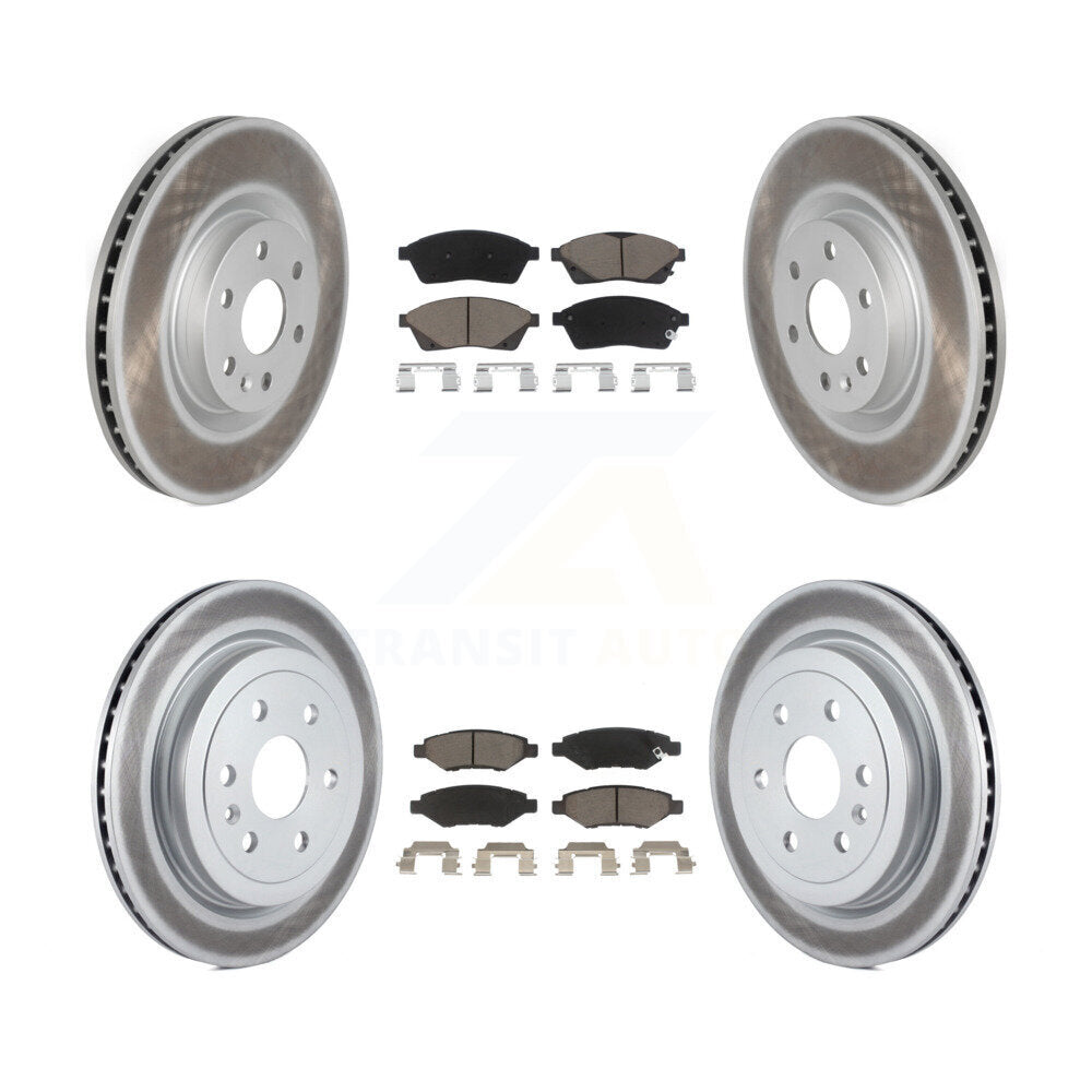 Transit Auto KGC-101079 Disc Brake Kit for 2010-2016 Saab 9-4X, Cadillac SRX - Front and Rear