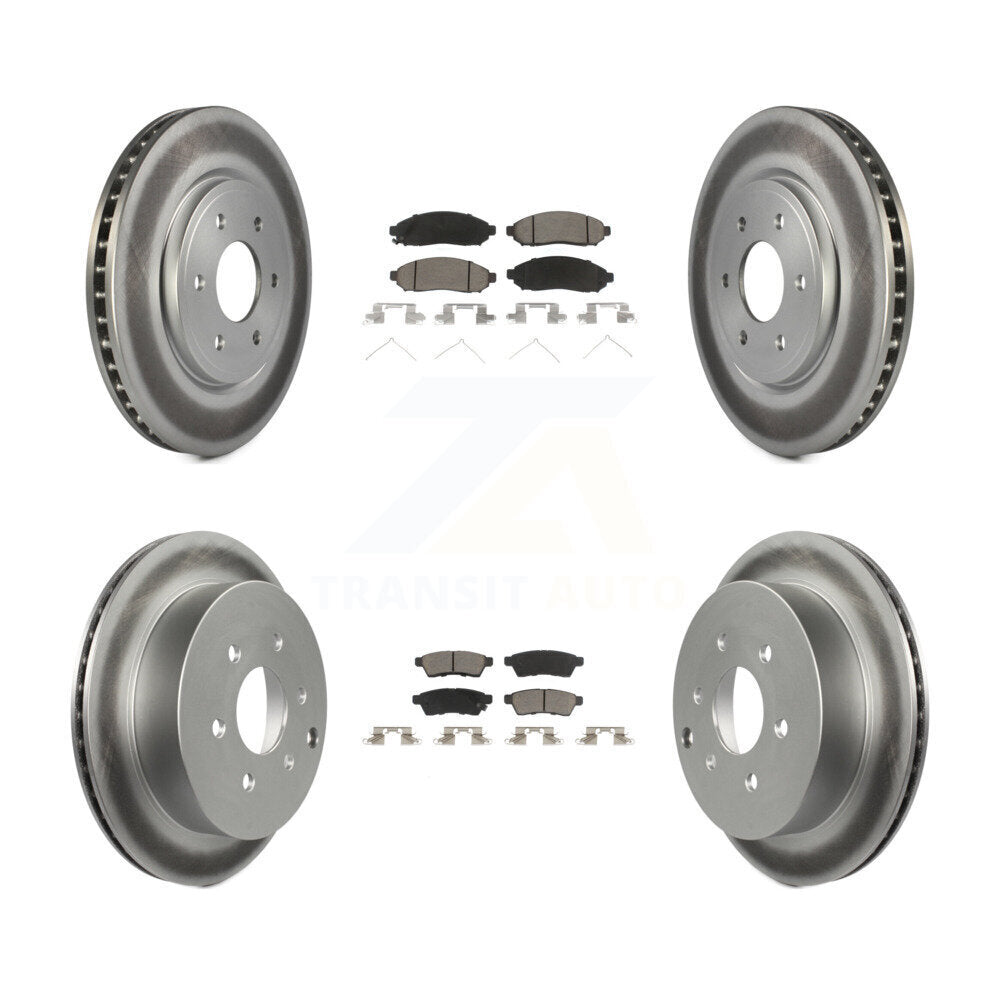 Transit Auto KGC-101094 Disc Brake Kit for 2005-2023 Nissan Frontier, Suzuki Equator, Nissan Xterra - Front and Rear