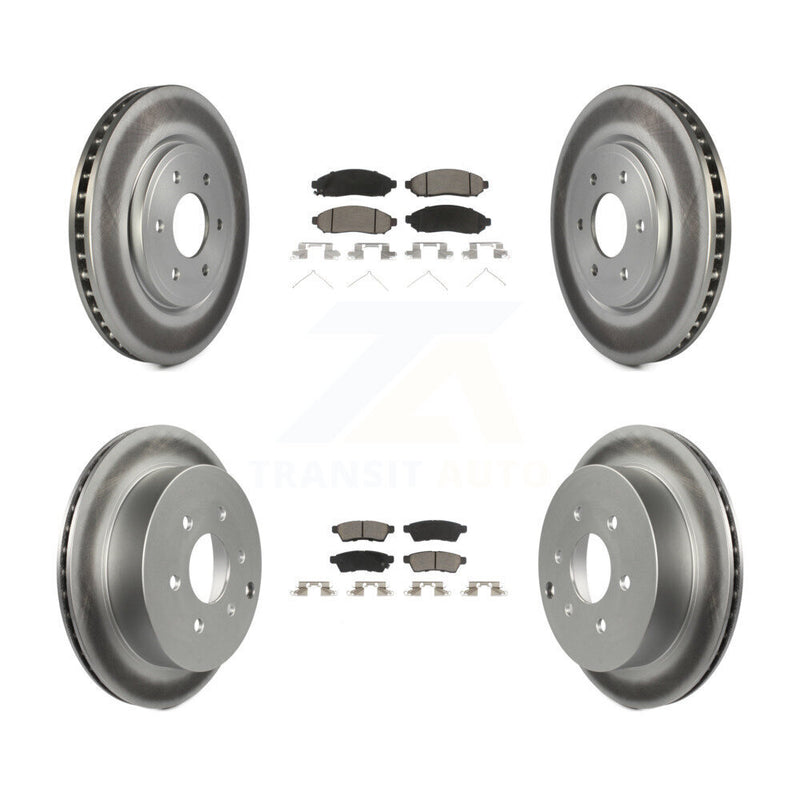 Transit Auto KGC-101094 Disc Brake Kit for 2005-2023 Nissan Frontier, Suzuki Equator, Nissan Xterra - Front and Rear
