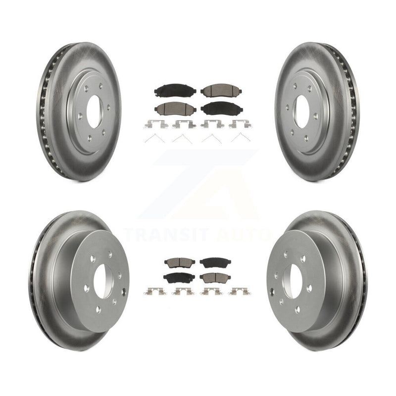 Transit Auto KGC-101095 Disc Brake Kit for 2005-2019 Suzuki Equator, Nissan Frontier - Front and Rear